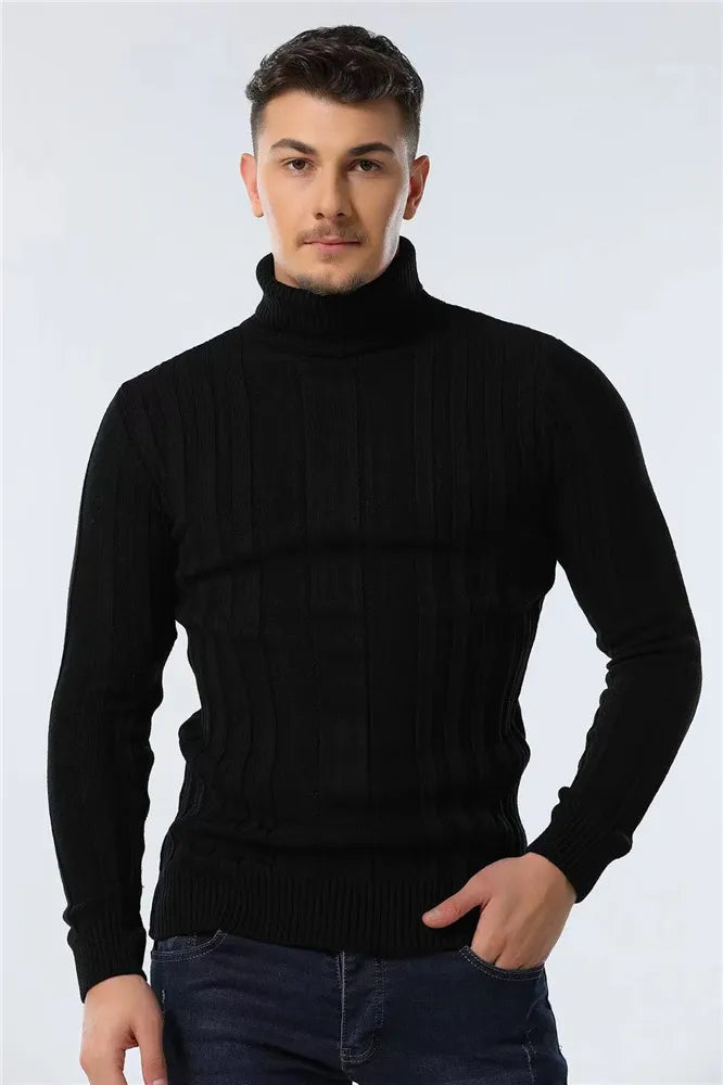 Relenzo - Men's Winter Turtleneck Sweater