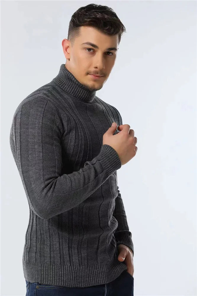 Relenzo - Men's Winter Turtleneck Sweater