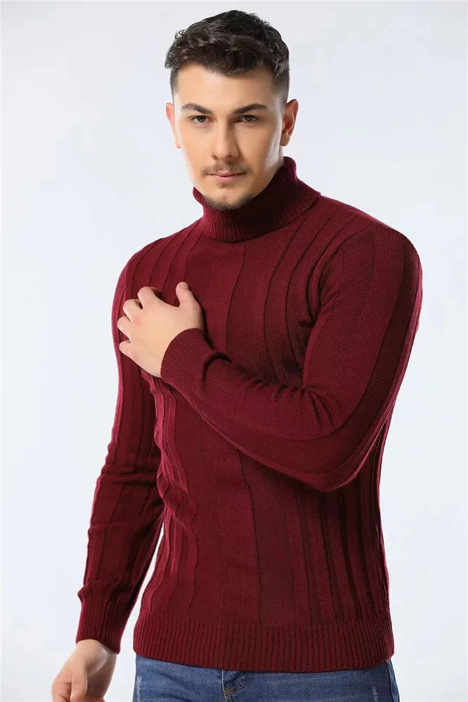 Relenzo - Men's Winter Turtleneck Sweater