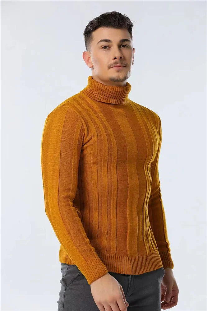 Relenzo - Men's Winter Turtleneck Sweater